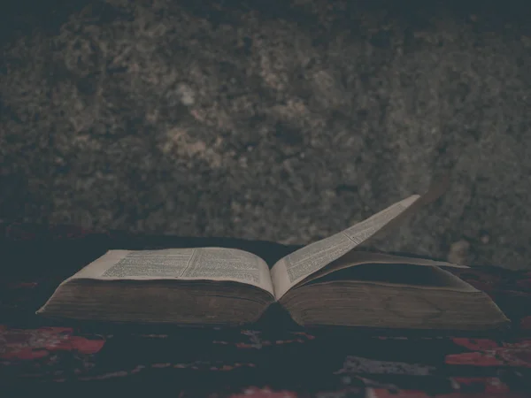 Стара Старовинна Книга Столі — стокове фото