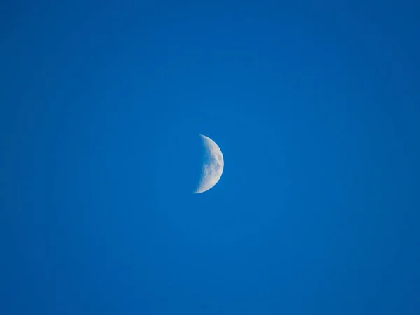 moon in blue sky. Nature