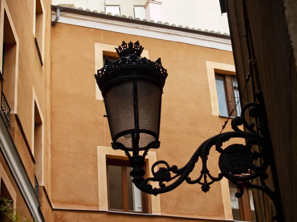 Vintage Lampa Väggen Ett Hus — Stockfoto