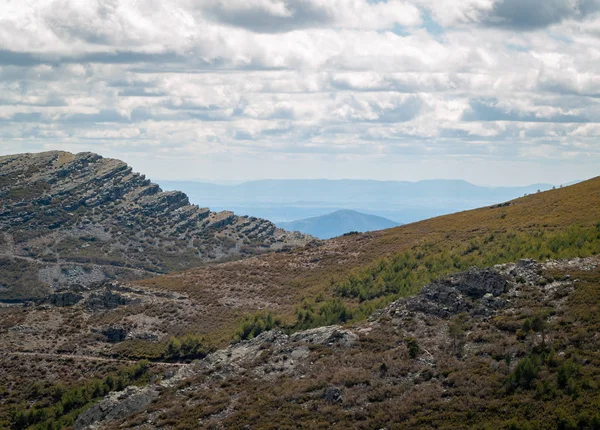 Vue Aérienne Paysage Montagne Sur Alberca Salamanque Espagne — Photo