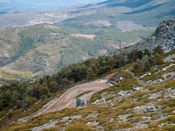 Αεροφωτογραφία Του Ένα Ορεινό Τοπίο Στο Αλμπέρκα Σαλαμάνκα Ισπανία — Φωτογραφία Αρχείου