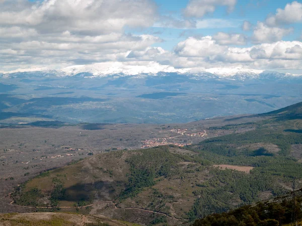 Aerial View Mountain Landscape Alberca Salamanca Spain — Stock Photo, Image