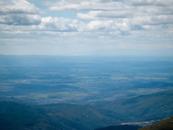 Aerial View Mountain Landscape Alberca Salamanca Spain — Stock Photo, Image