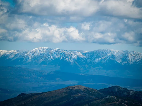 Luftaufnahme Einer Berglandschaft Auf Alberca Salamanca Spanien — Stockfoto