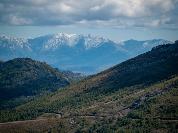 Vue Aérienne Paysage Montagne Sur Alberca Salamanque Espagne — Photo