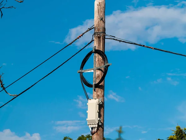 Poste Madera Paisaje España — Foto de Stock