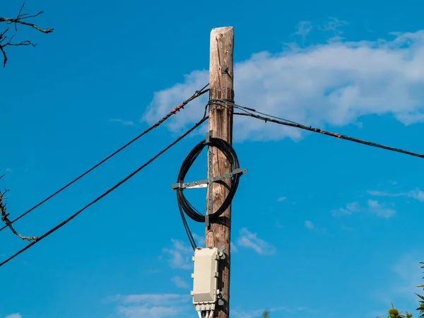 Poste Madera Paisaje España — Foto de Stock