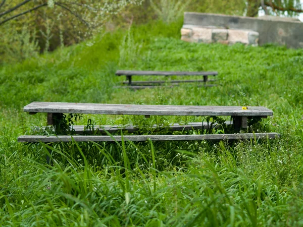 Table Benches Beautiful Countryside Spain Nature Travel — Stock Photo, Image