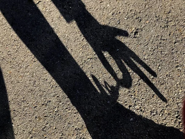 Silhouette Ombra Persona — Foto Stock