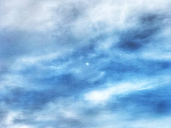 Krásná Modrá Obloha Bouřými Mraky — Stock fotografie