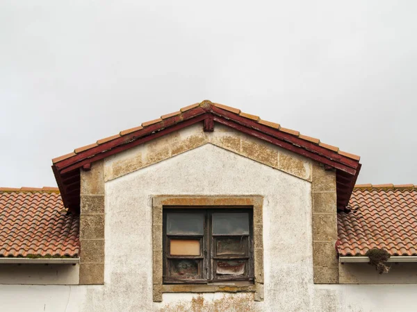 Spanien Altes Fenster Holzrahmen — Stockfoto