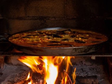 pişirme paella çanak, yakın