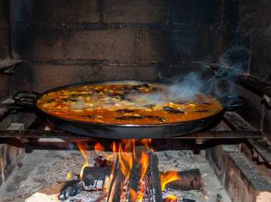 pişirme paella çanak, yakın