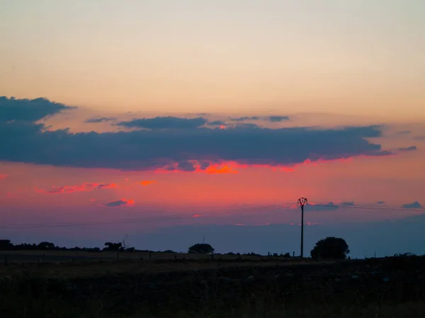 Tramonto Cabeza Diego Gomez Salamanca Spagna — Foto Stock