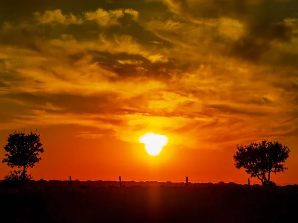 Atardecer Cabeza Diego Gomez Salamanca España — Foto de Stock