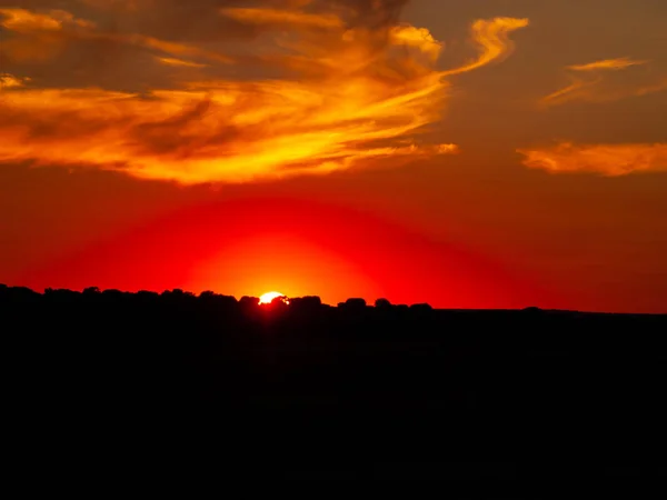 Atardecer Cabeza Diego Gomez Salamanca España — Foto de Stock