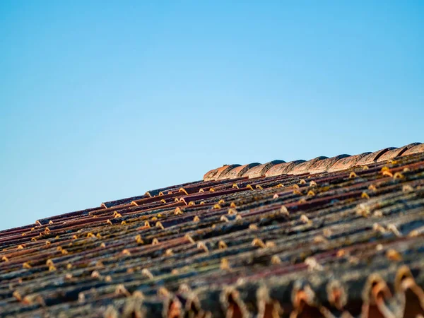 Altes Dach Des Gebäudes — Stockfoto