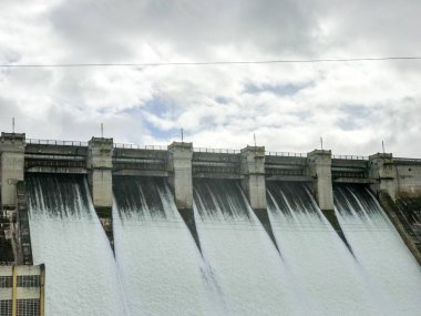 Aldeadavila Barajı Uluslararası douro doğal park. Arribes del duero, Salamanca, İspanya. 