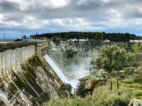 Aldeadavila Barragem Parque Natural Internacional Douro Arribes Del Duero Salamanca — Fotografia de Stock