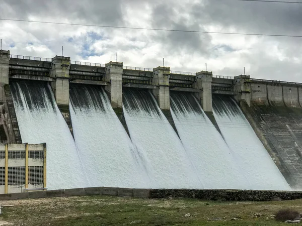 Bendungan Aldeadavila Taman Alam Douro Internasional Arribes Del Duero Salamanca — Stok Foto