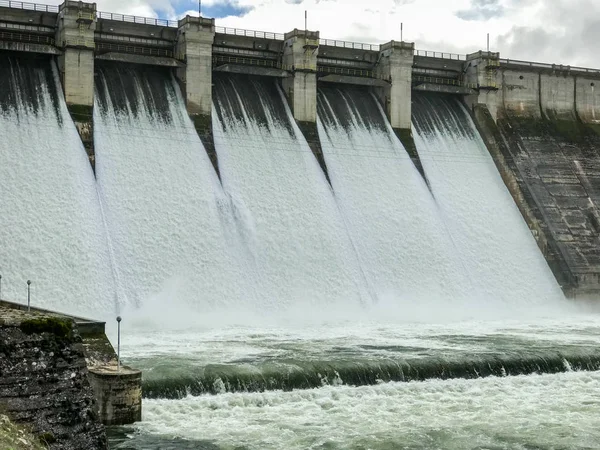 Presa Aldeadavila Parque Natural Douro Internacional Arribes Del Duero Salamanca — Foto de Stock