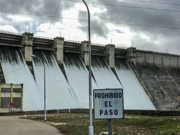 Плотина Альдедавила Международном Природном Парке Дору Arribes Del Duero Саламанка — стоковое фото