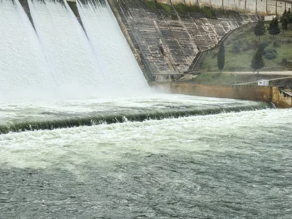 Aldeadavila 国際ドウロ自然公園内ダム Arribes ドゥエロ サラマンカ スペイン — ストック写真