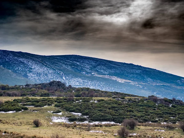 Vista Aérea Paisaje Montañoso Covatilla Bejar Salamanca — Foto de Stock