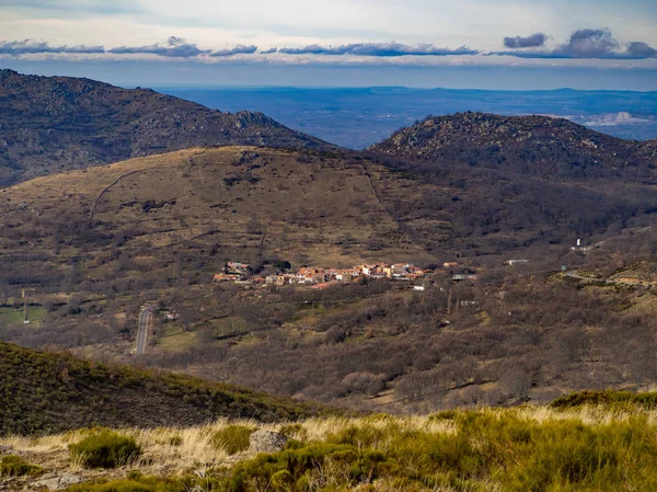 Aerial View Mountain Landscape Covatilla Bejar Salamanca — Stock Photo, Image