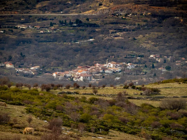 Covatilla ベハル サラマンカの山の風景の空撮 — ストック写真