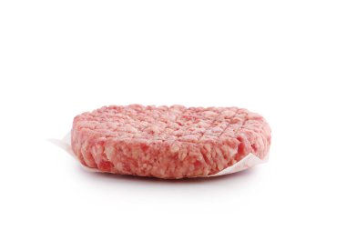 Beyaz arka plan üzerinde izole ham pirzola