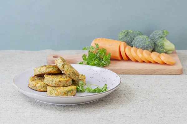 채식 메뉴용 야채 커틀릿 — 스톡 사진
