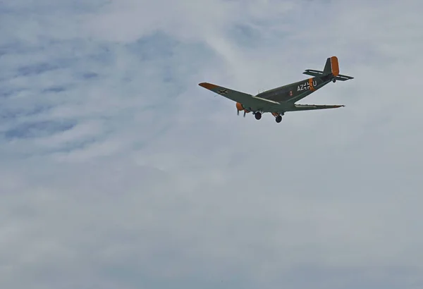 Airshow Havaalanı Eski Askeri Havaalanı Statik Dinamik Uçak Gösterileri Ikinci — Stok fotoğraf