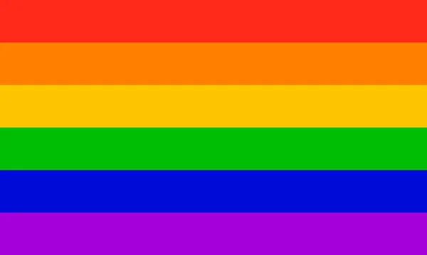 RGBTQ.Rainbow bayrağı. Vektör. Doğru boyutlar, element boyutları ve renkler. EPS 10