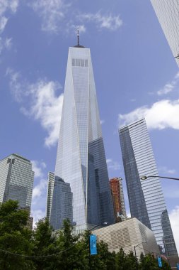 Cam gökdelenler Manhattan Financial District, New York City