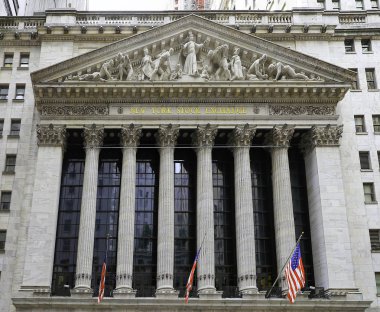 New york Borsası New York'ta. Piyasa değeri ve çoğu tarafından dünyanın en büyük Borsası 