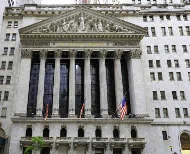New york Borsası New York'ta. Piyasa değeri ve çoğu tarafından dünyanın en büyük Borsası 