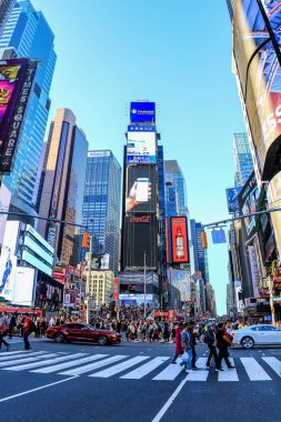 Times Square'de günbatımı
