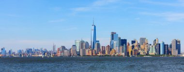 Manhattan siluetinin panoramik manzaralı