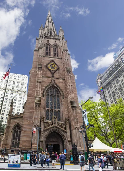 View Trinity Church Lower Manhattan New York Usa Historic Parish — Stock Photo, Image