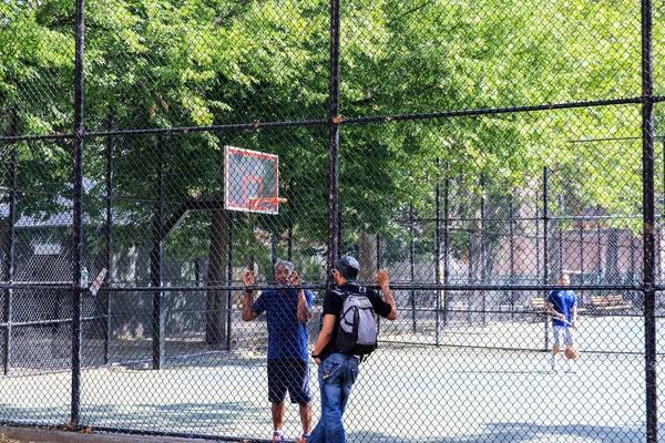 West Fourth Street Courts Também Conhecido Como Cage Local Esportivo — Fotografia de Stock