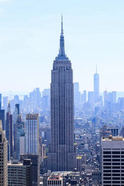 Widok Lotu Ptaka Centrum Manhattanu Nowy Jork — Zdjęcie stockowe