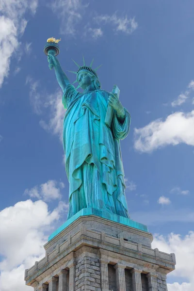 Estátua Liberdade Isolado Branco Nova York — Fotografia de Stock