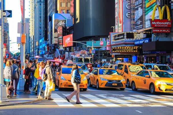 Straße Avtivity Zeiten Quadratisch New York Usa — Stockfoto