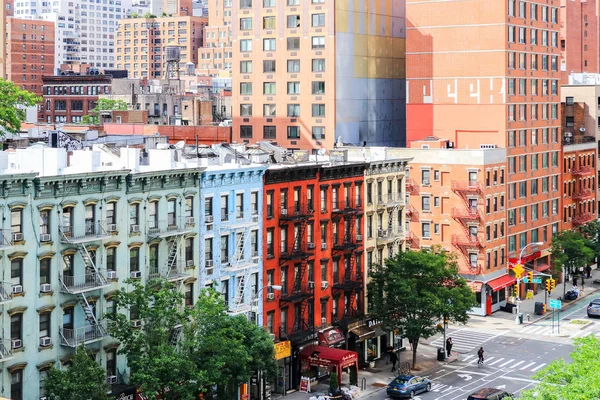 New York'ta 1 Caddesi'nin havadan görünümü