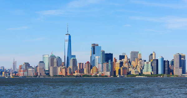 Panoramic view of Manhattan skyline