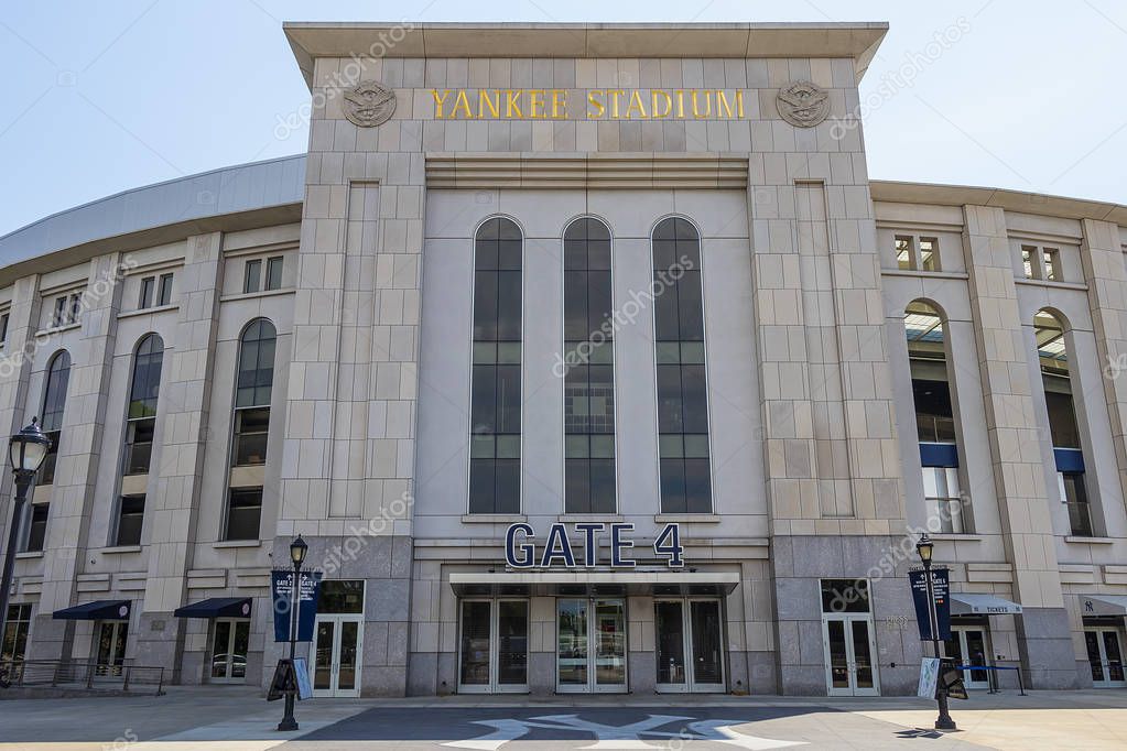 Outside view of Yankee Stadium in Bronx