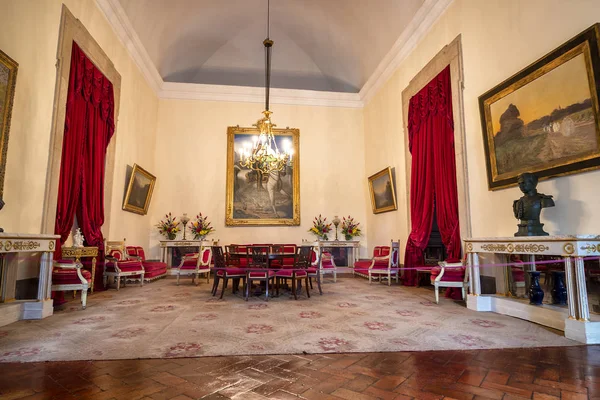 Quarto Dentro Palácio Nacional Mafra Convento Basílica Ordem Religiosa Franciscana — Fotografia de Stock