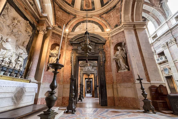 Basilikan Mafra Palats Och Kloster Religiösa Franciskanorden Barock Arkitektur — Stockfoto