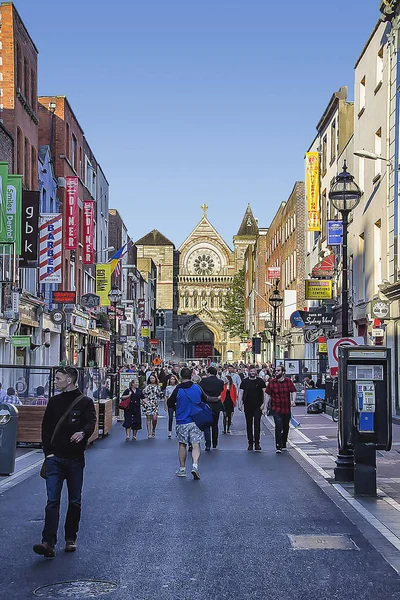 Nsanlar Etkinlik Grafton Street Dublin — Stok fotoğraf